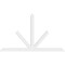 Ekena Millwork Saratoga Architectural Grade PVC Gable Bracket, 84"W x 49"H x 2"D x 4"F, 14/12 Pitch GBP084X49X0204SAR00 - alternate 2